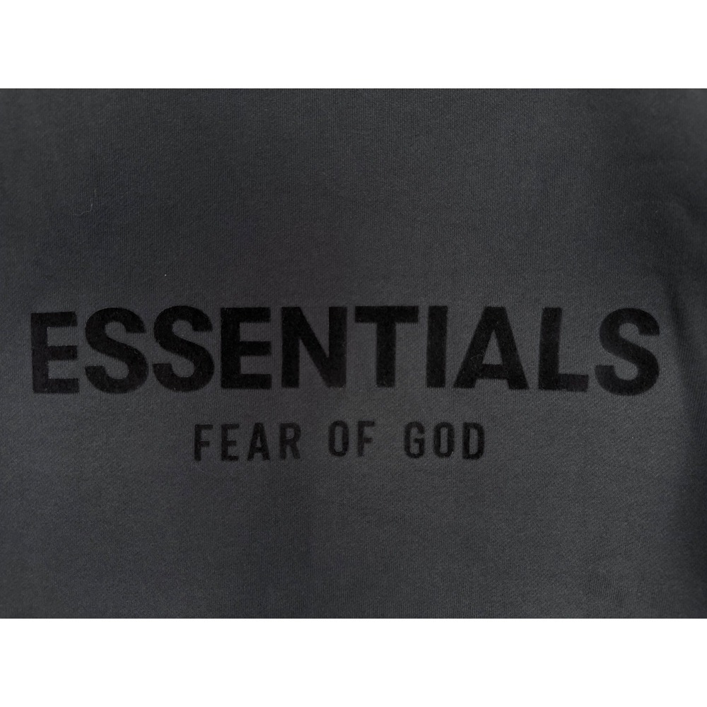 Fear of God Essentials Sweatshirt Mens Size S Black Logo Crewneck Fleece New - Picture 8 of 13